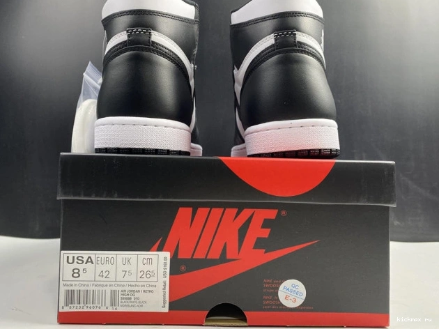 Cheap MAX 555088-010 Black Air 1 Jordan Retro (2014) White 0701